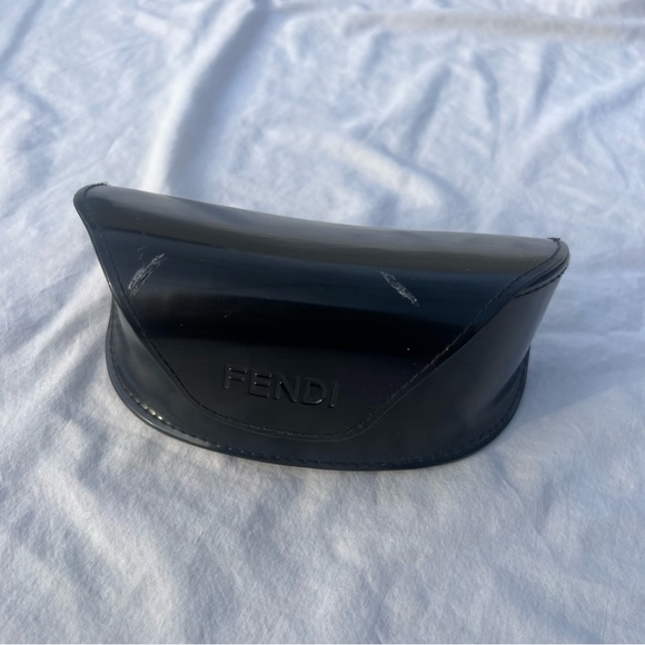 💎 RARE 💎 Fendi White Logo Shield Sunglasses - Picture 10 of 12